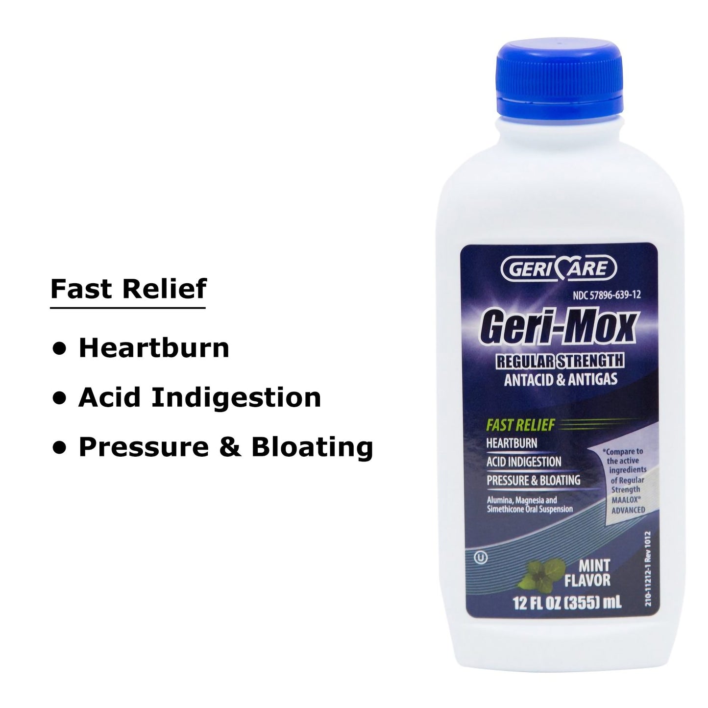 ANTACID, LIQ GERI-MOX ANTIGASREG STRNTH MINT 12OZ