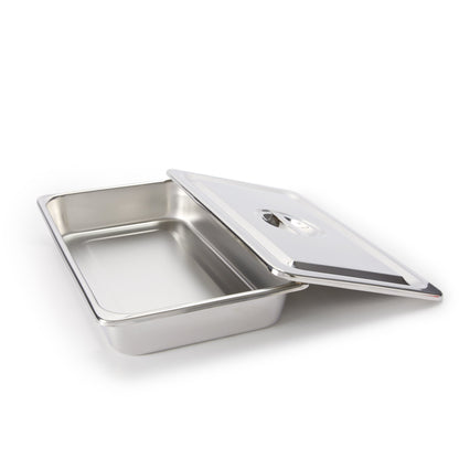 INSTRUMENT TRAY, W/CVR LF 12 1/8"X7 5/8"X2 1/8"