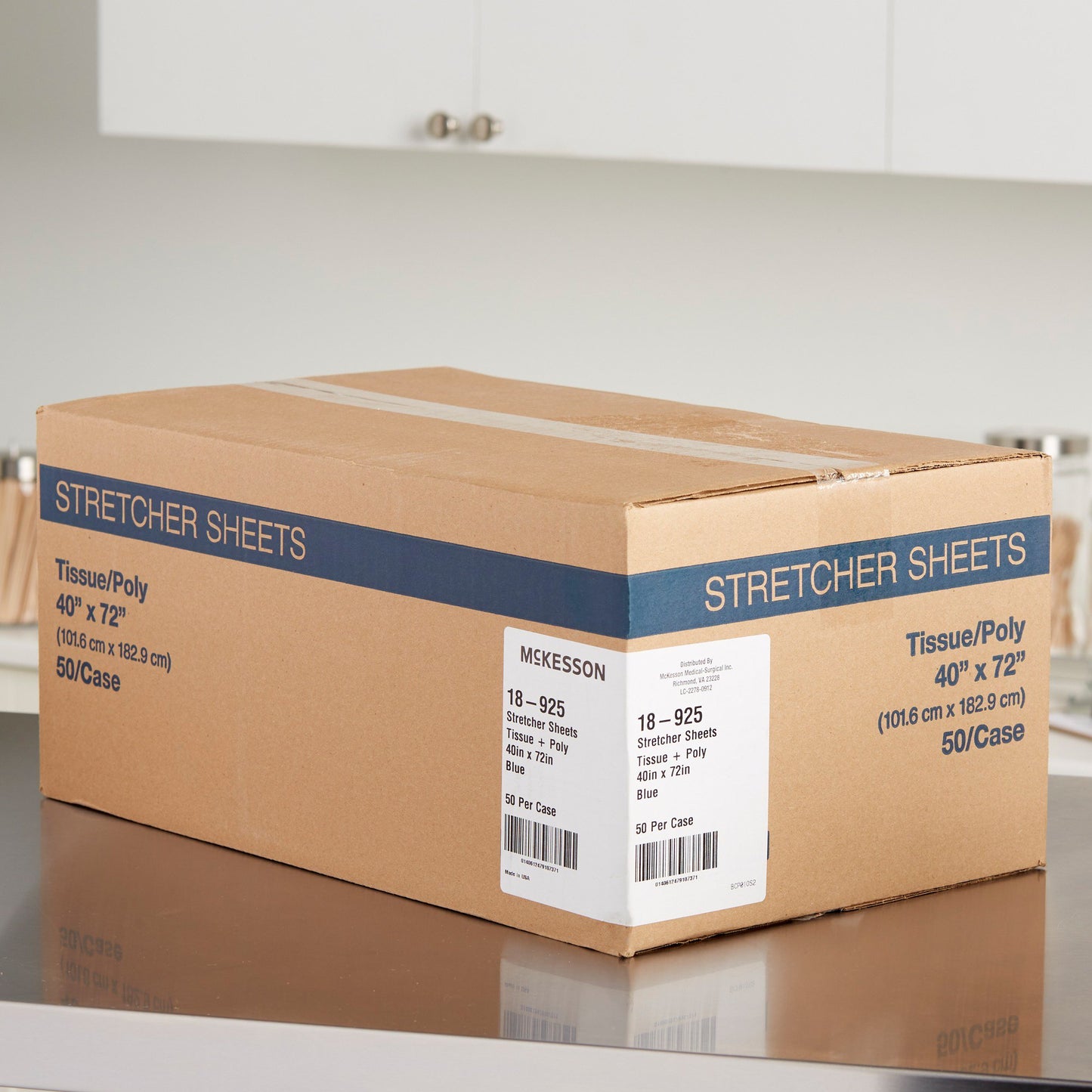 SHEET, STRETCHER 2PLY/POLY BLU40X72