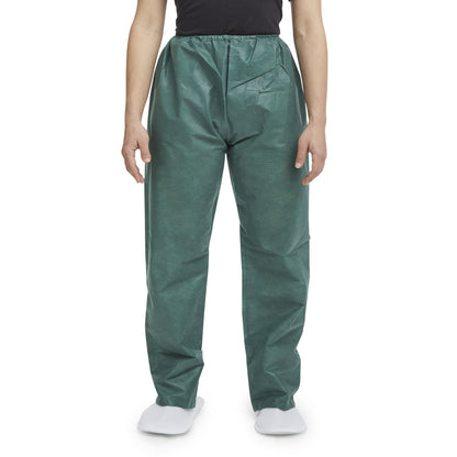 PANTS, SCRUB NONWOVEN LF ELASWAIST DRK GRN SM