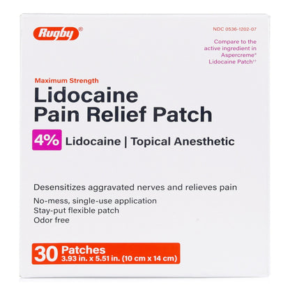 LIDOCAINE PAIN RELIEF, PATCH 4%