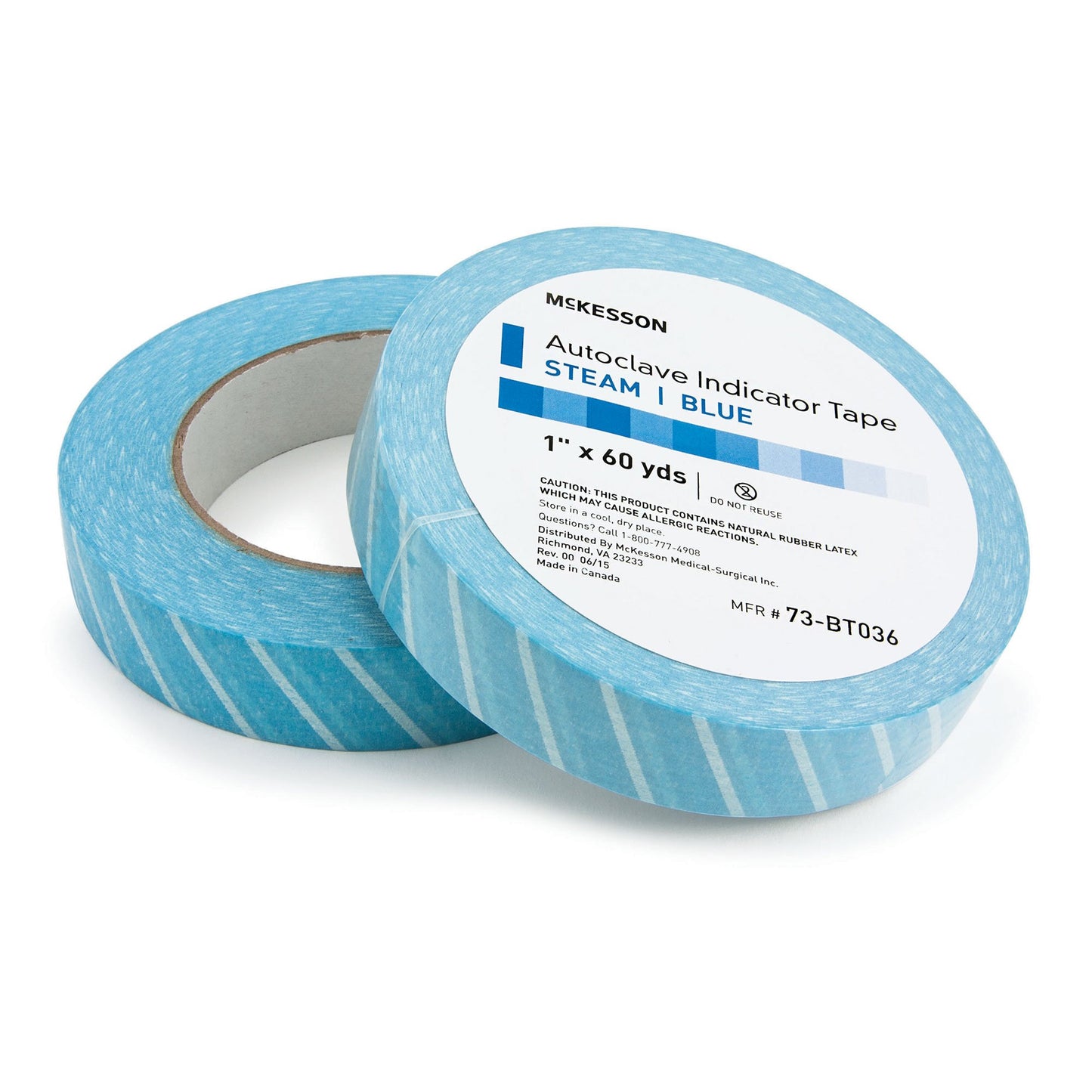 TAPE, INDICATOR BLU STM 1"