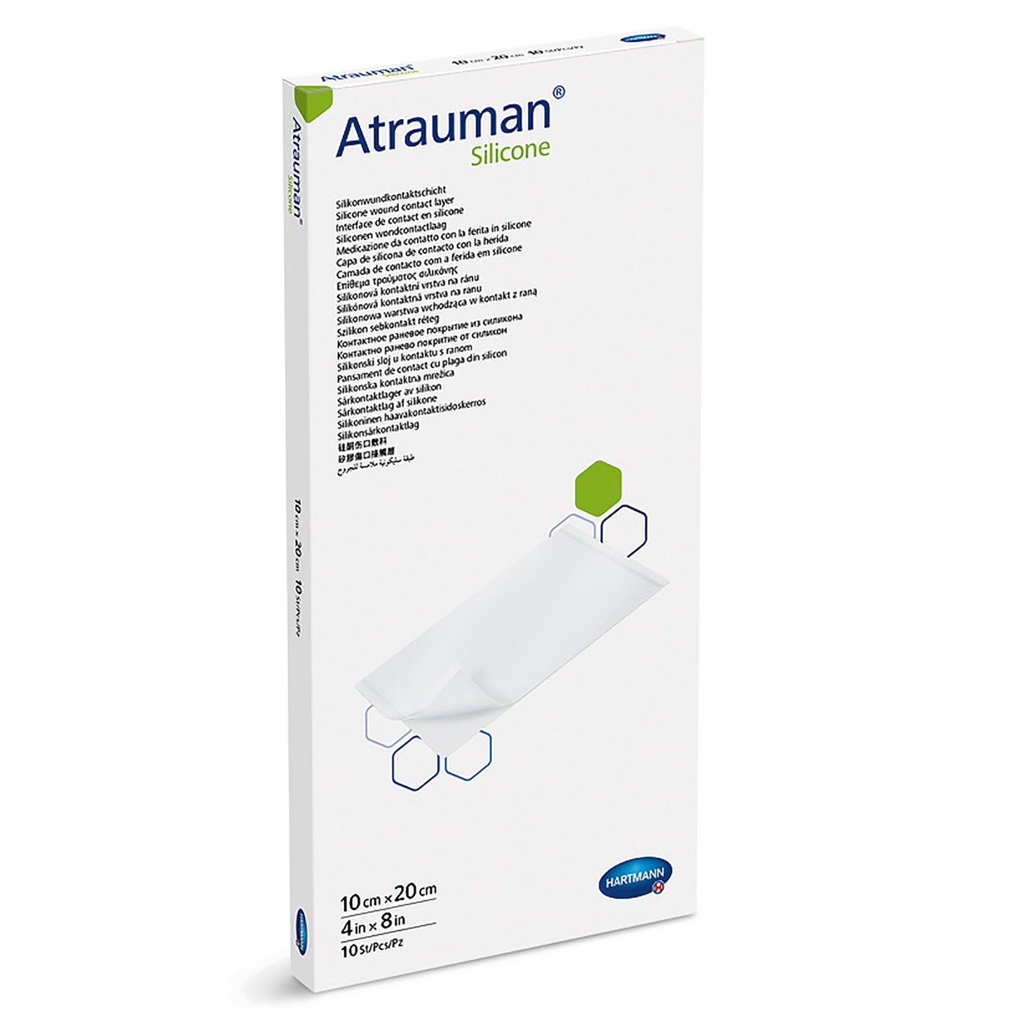 DRESSING, WOUND ATRAUMAN SILICONE COATED 4"X8"
