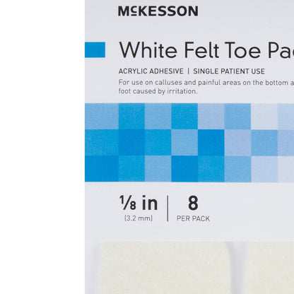 PEDI-PAD, FELT ADH WHT #105 1/8"