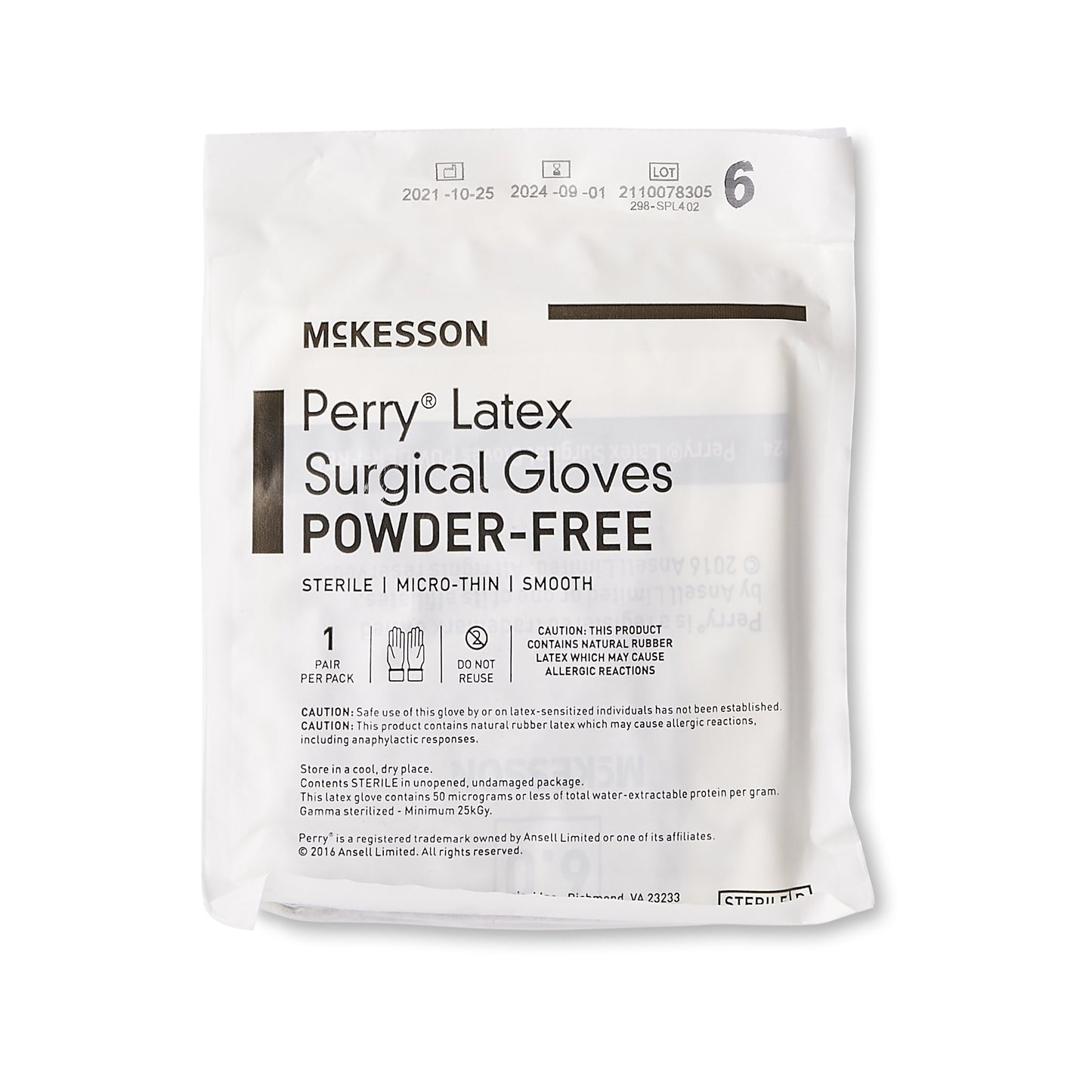 GLOVE, SURG LTX 6.0 STR2 SMTHMICROTHIN