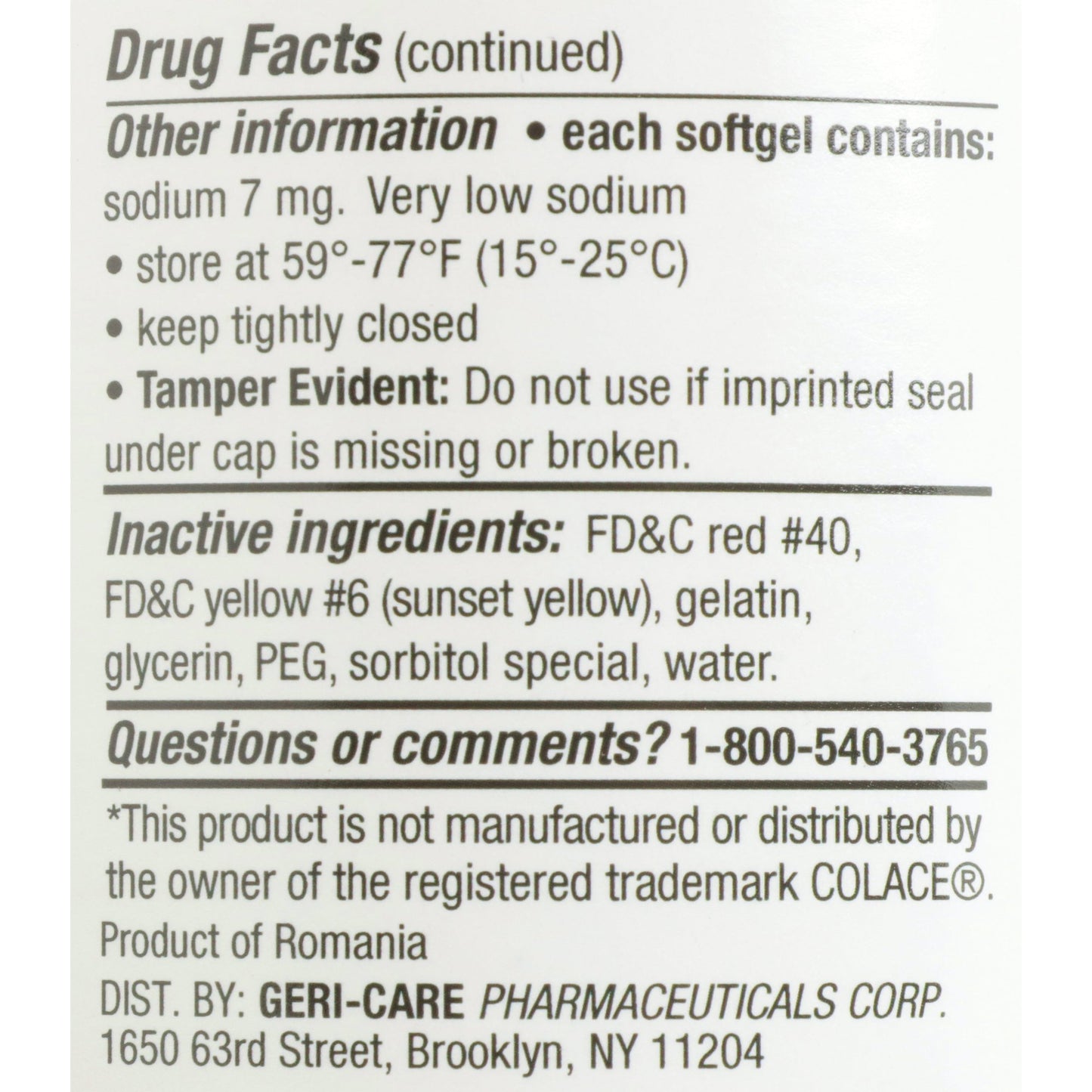 LAX DSS, SOFT GEL 100MG