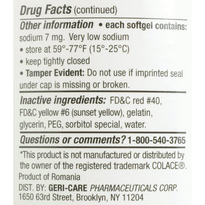 LAX DSS, SOFT GEL 100MG