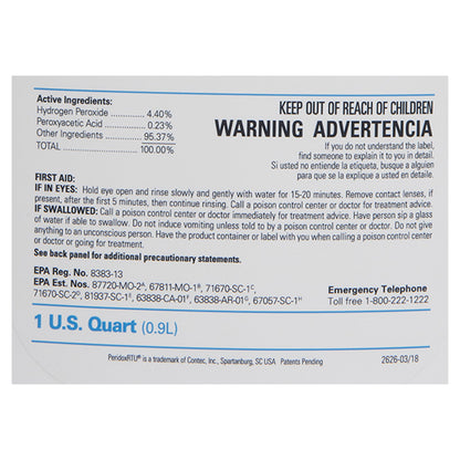DISINFECTANT, SPORICIDAL PERIDOX RTU DBL BAG STR 32OZ