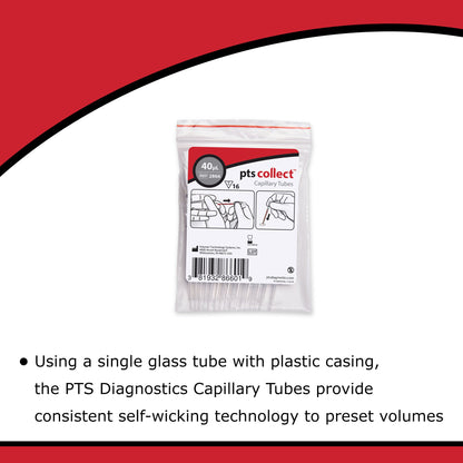 TUBE, CAPILLARY PLAIN BLK 40ULGLS