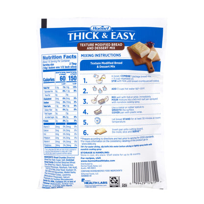 MIX, BREAD & DESSERT TEXTUREDMODIFIED THICK & EASY