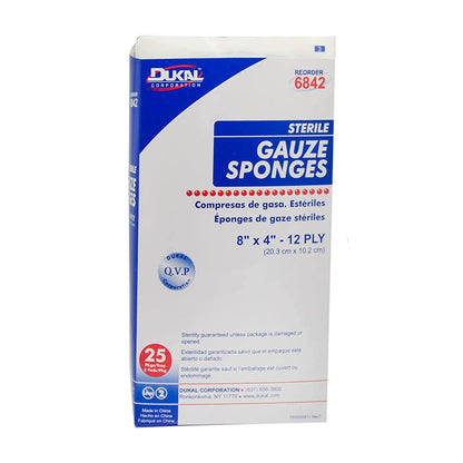 SPONGE, WND CARE GAUZE STR 8X412PLY