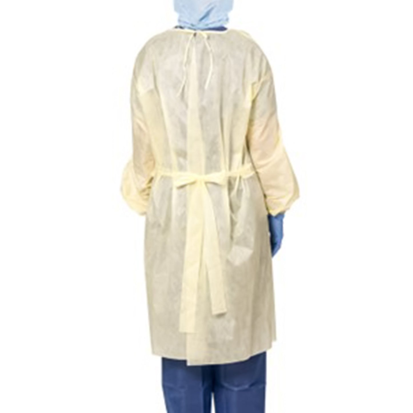 GOWN, ISOLATION AAMI LVL2 FULLCOVERAGE YLW