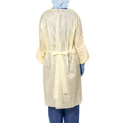 GOWN, ISOLATION AAMI LVL2 FULLCOVERAGE YLW