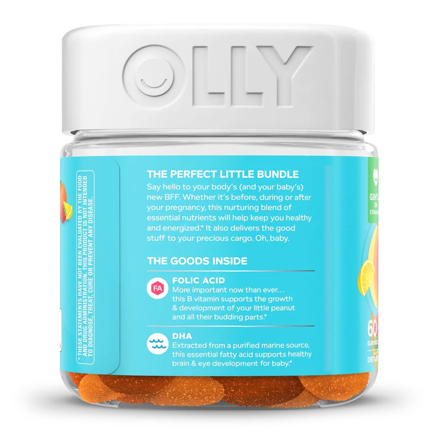 OLLY, GUMMY PRENATAL FOLIC ACID+DHA CIT