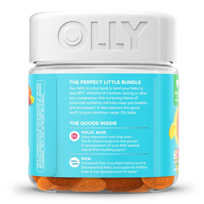 OLLY, GUMMY PRENATAL FOLIC ACID+DHA CIT