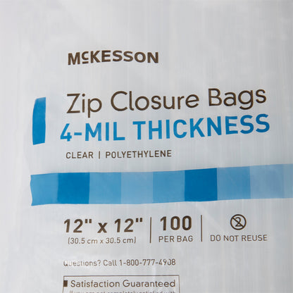 BAG, ZIP LOCK 12X12