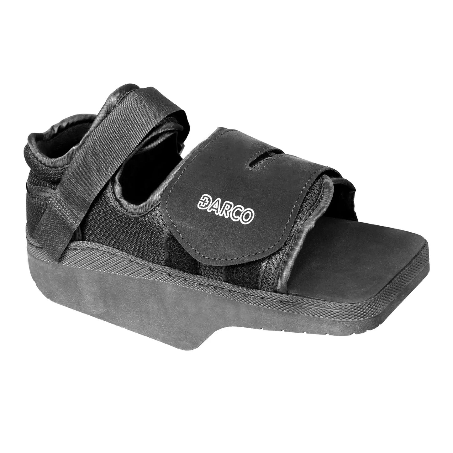 SHOE, ORTHO WEDGE W/SQ TOE BLKUNISEX XLG DARCO