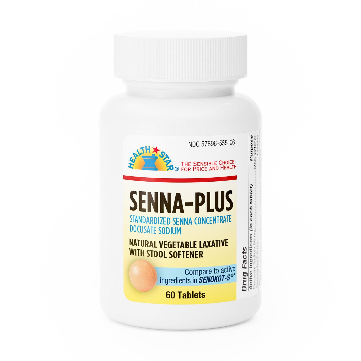 SENNA, TAB 8.6MG PLUS DSS 50MG(60/BT 12BT/CS)