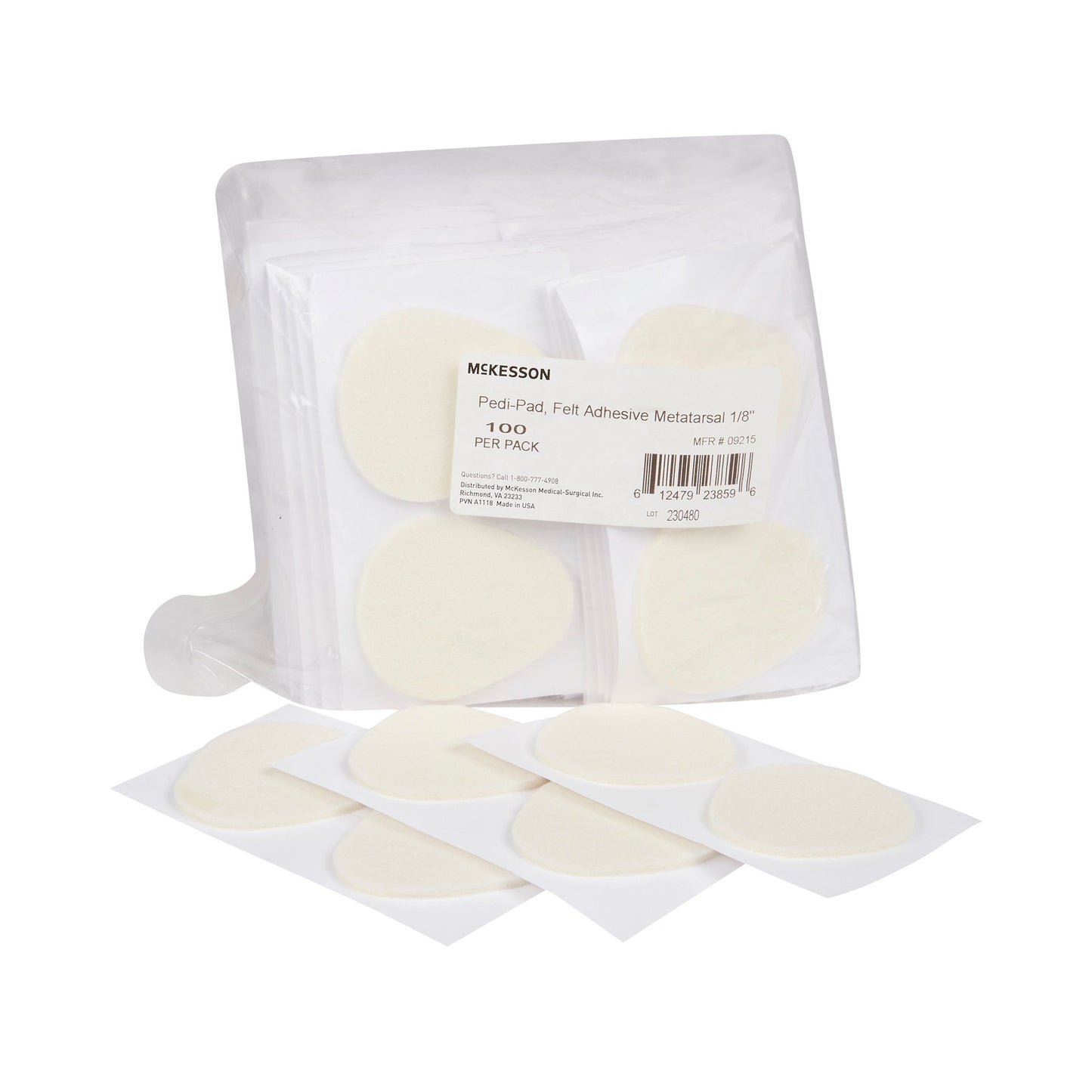 PAD, FELT ADH METATARSAL 1/8"