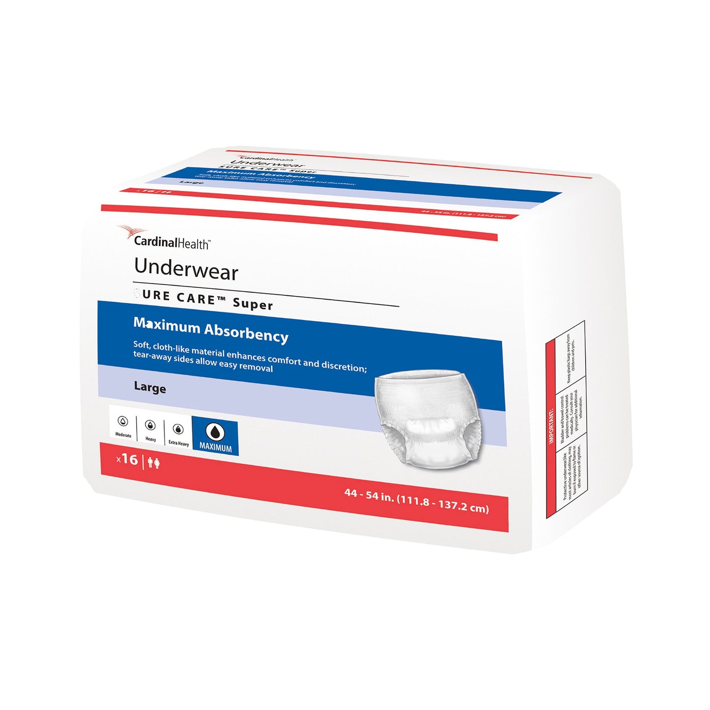 UNDERWEAR, SURECARE LG 44"-54"