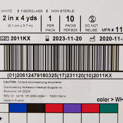 TAPE, CAST WHT LF 2"X4YDS