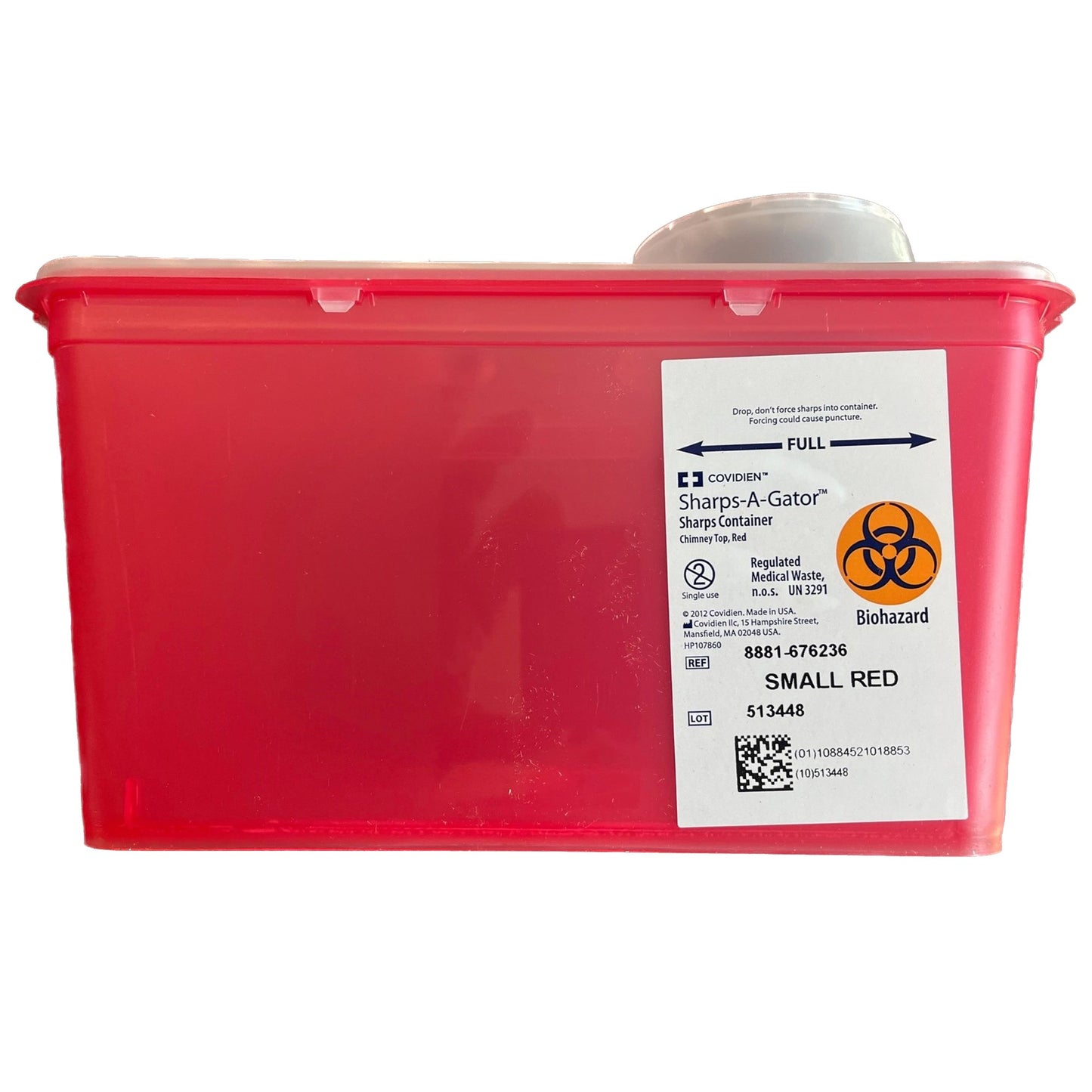 CONTAINER, SHARPS RED 4QT