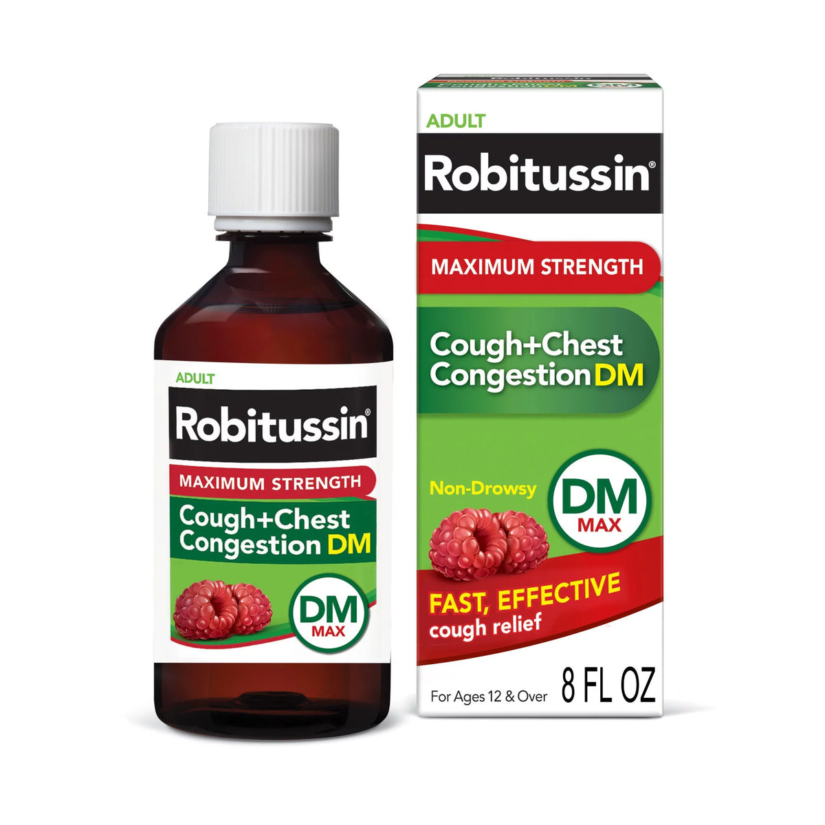 ROBITUSSIN DM, LIQ MAXIMUM STRENGTH ADLT 8OZ