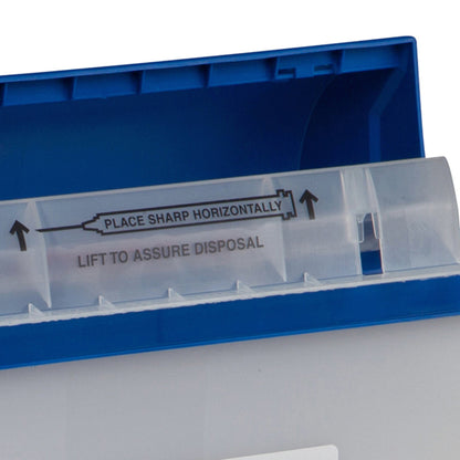 CONTAINER, SHARPS PHARMA WHT/BLU 3GL