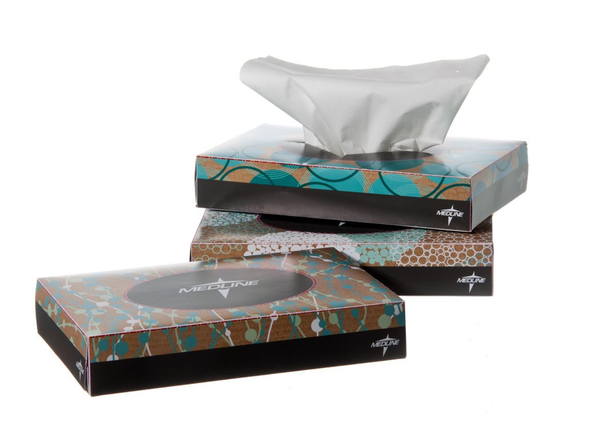 TISSUE, BEDSIDE 5"X7 1/2" 2PLY