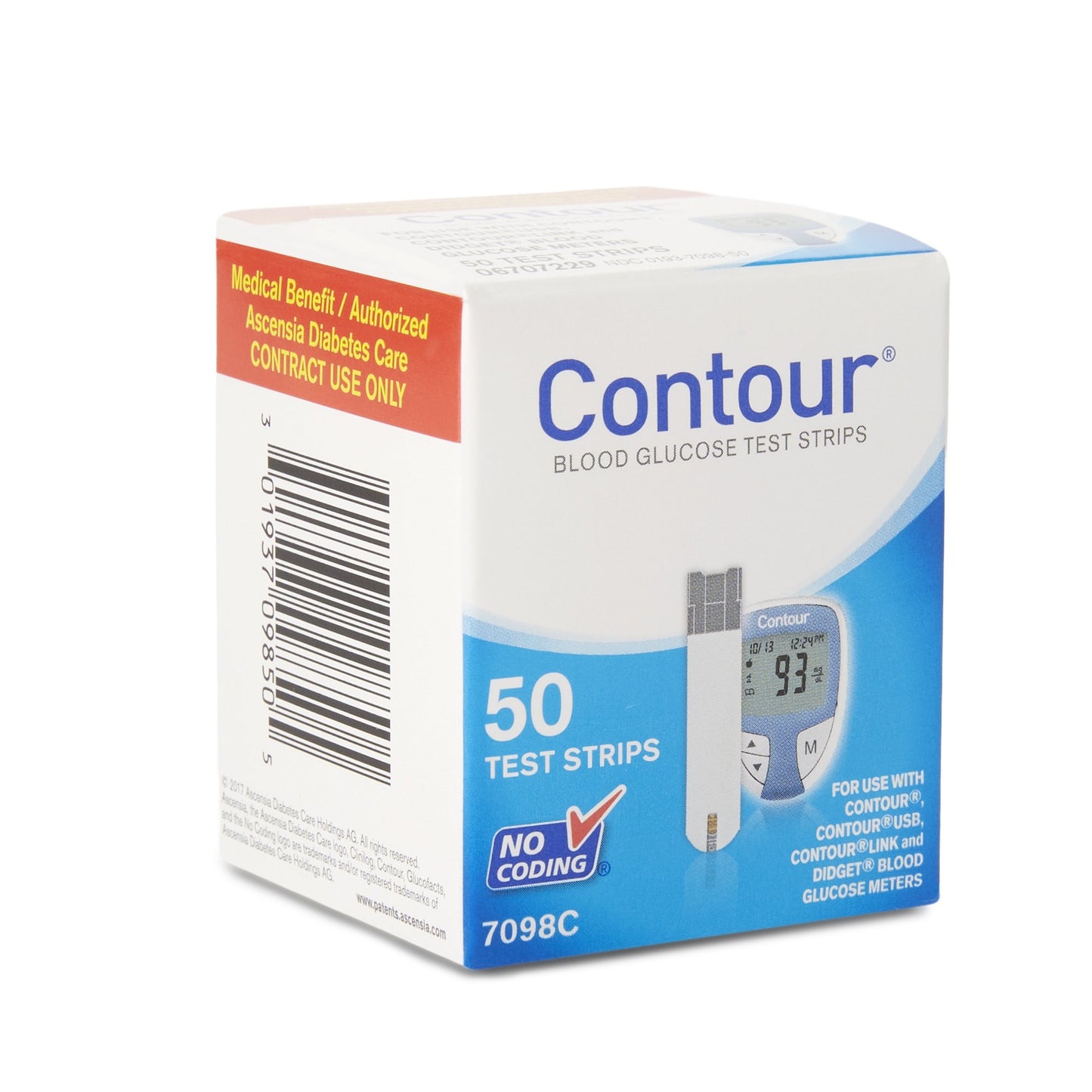CONTOUR, BLOOD GLUCOSE TEST STRIPS