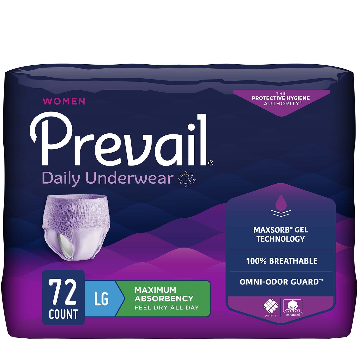 UNDERWEAR, PREVAIL WOMEN 38"-50" LG