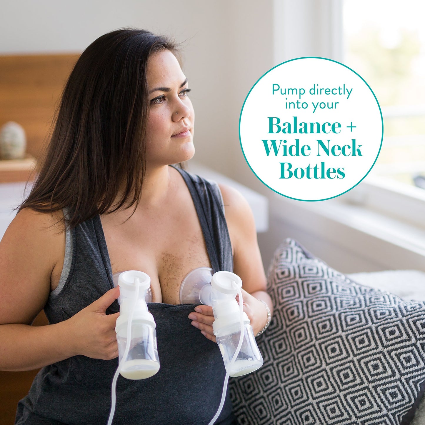 ADAPTER, PUMP BALANCE+ F/WIDENECK BOTTLE 2PK