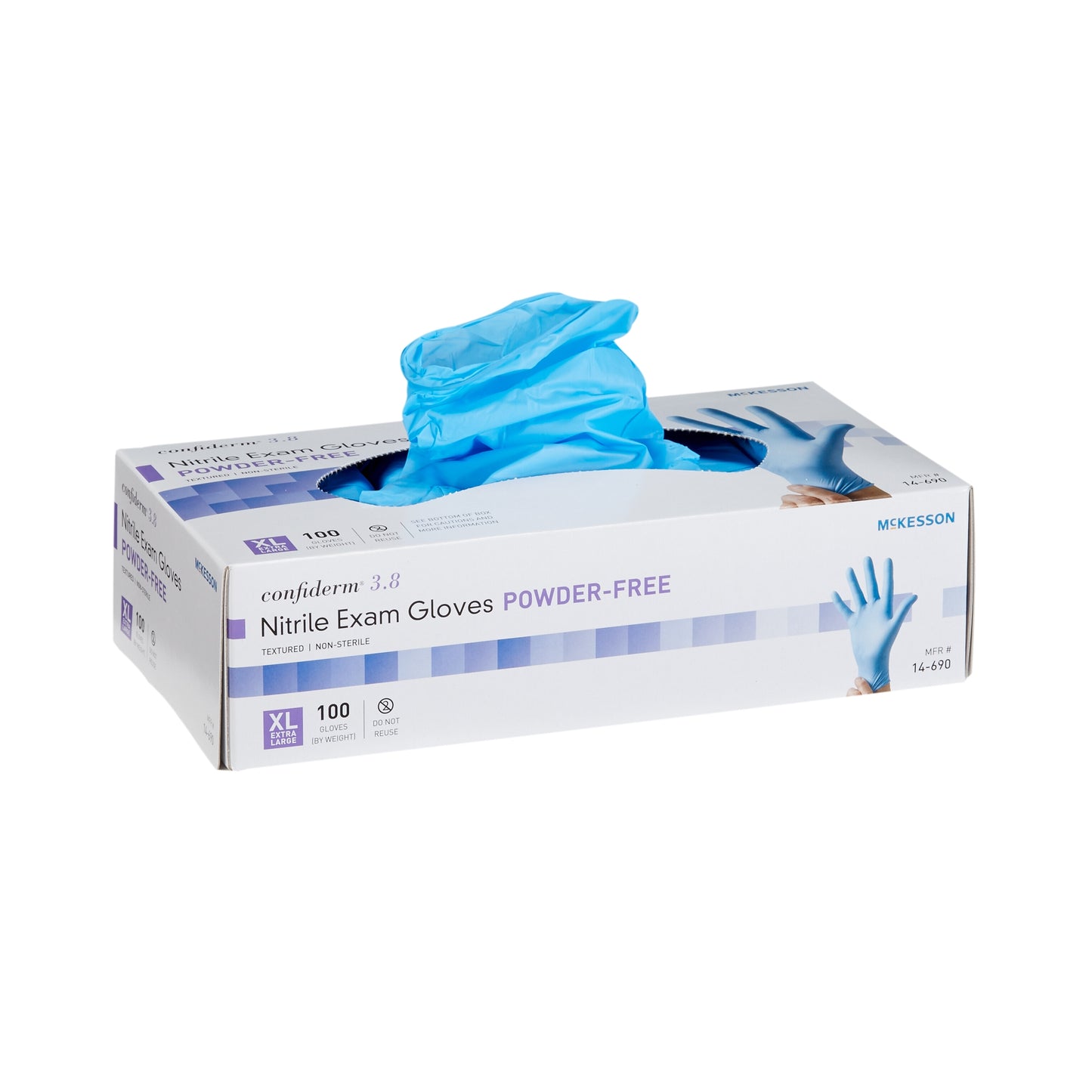 GLOVE, EXAM NTRL XL N/S 3.8