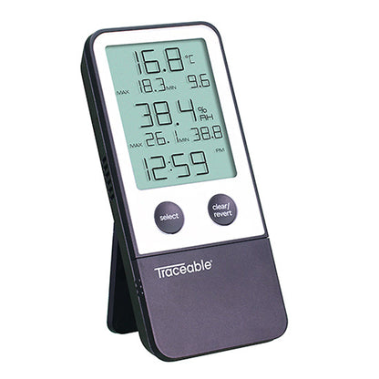 THERMOMETER TRACE DIG COMBOTHERMOM/CLOCK/HUMIDITY MONITOR