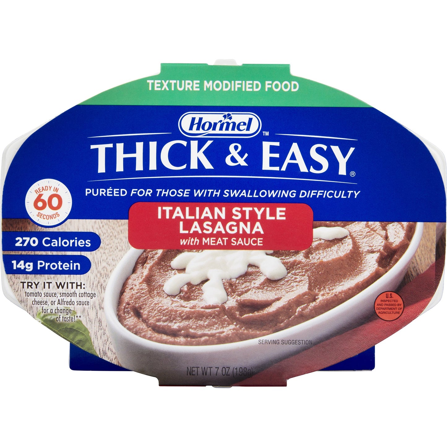 THICK&EASY, PUREE LASAGNE W/MEAT SAUCE 7OZ