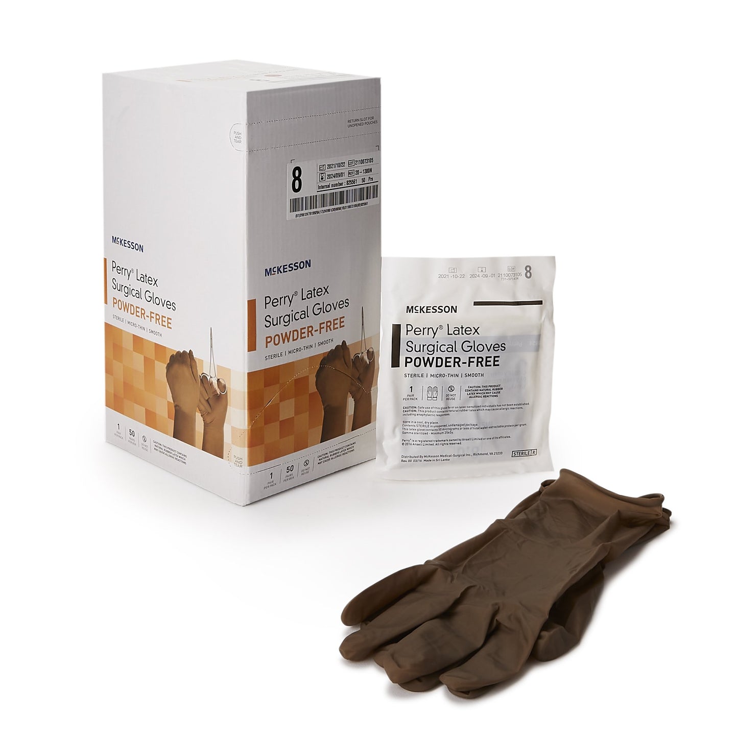 GLOVE, SURG LTX 8.0 STR2 SMTHMICROTHIN