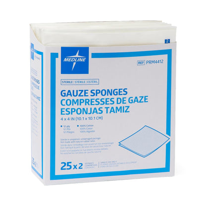 GAUZE, SPNG CARING STR 4X4 12PLY