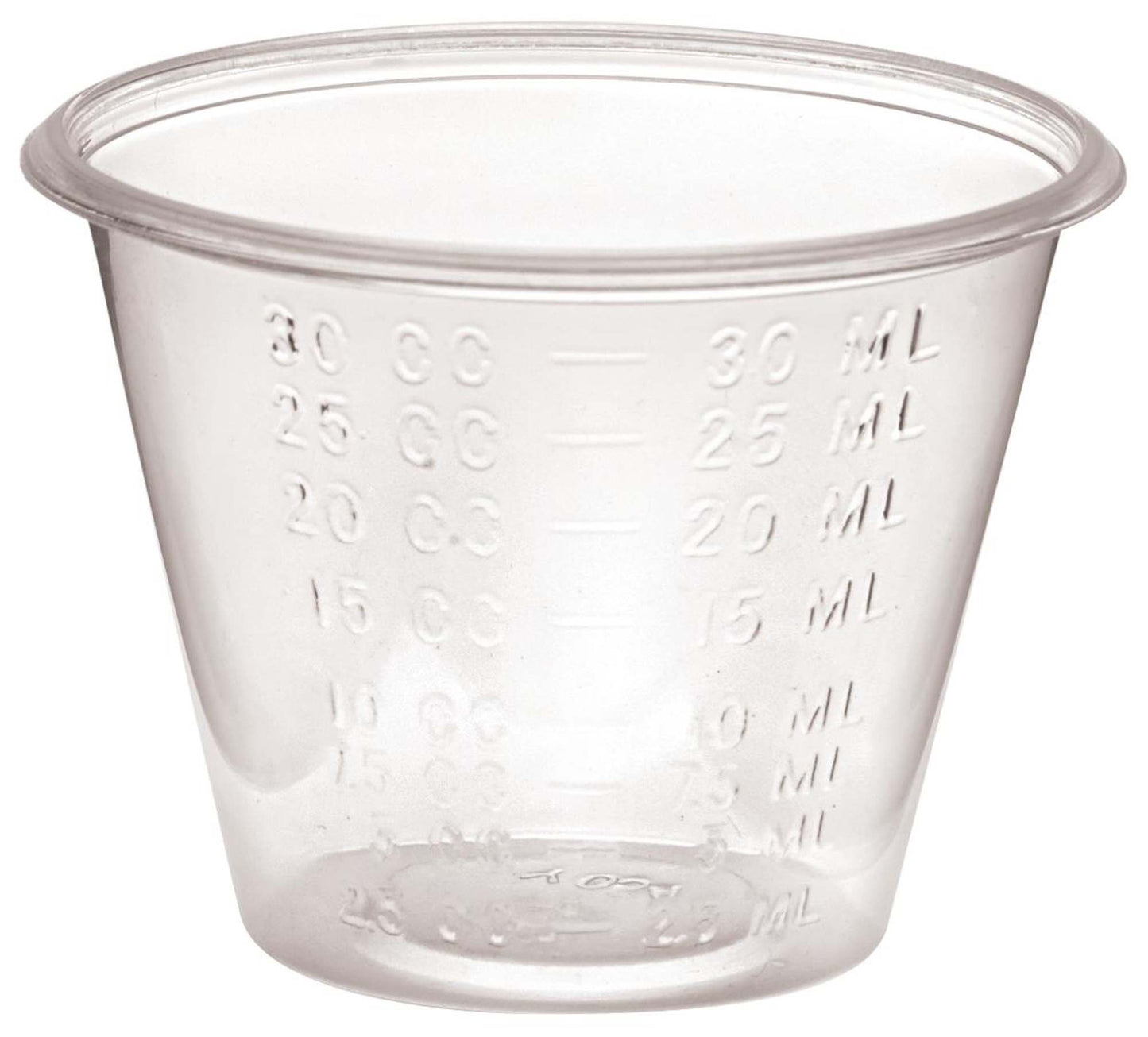 CUP, MEDICINE GRADUATED PLAS 1OZ