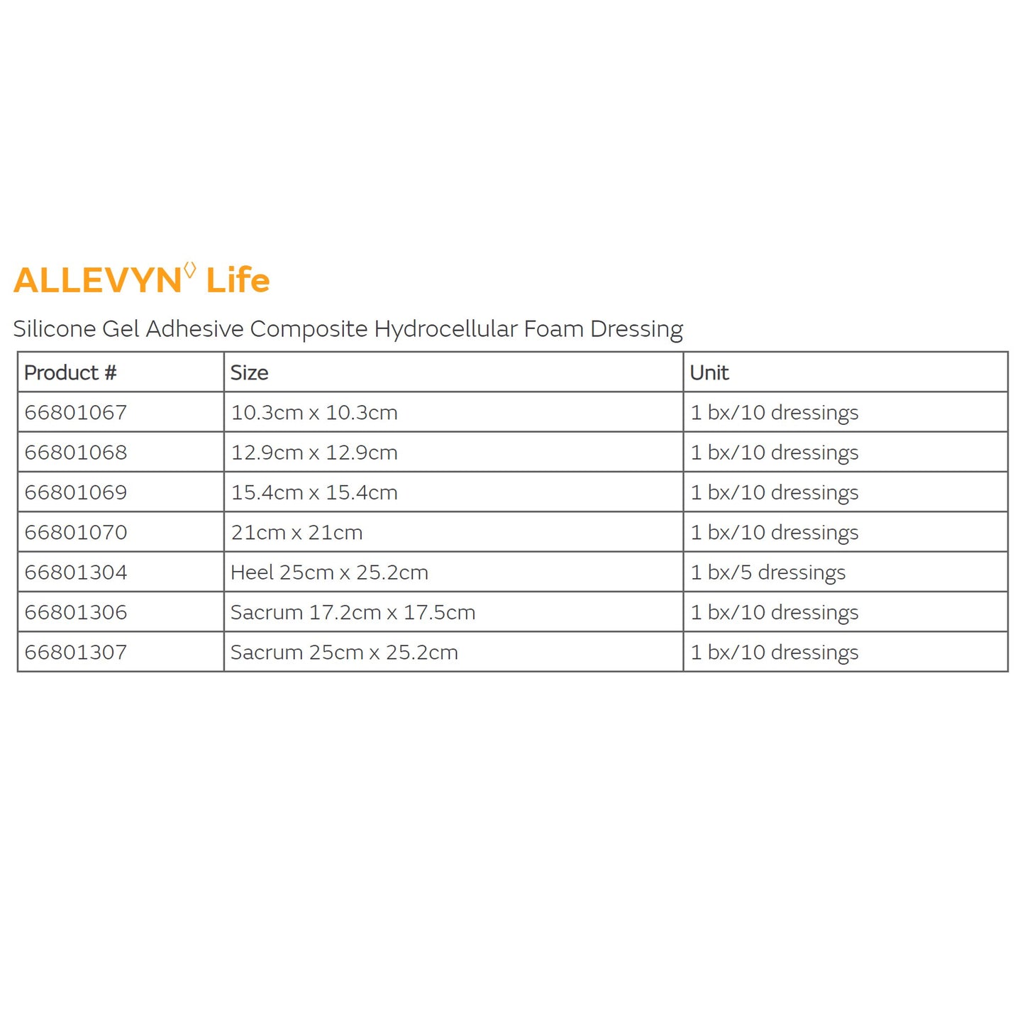 DRESSING, WND ALLEVY LIFE LF SIL ADH