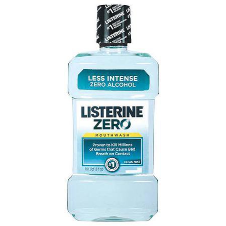 MOUTHWASH, LISTERINE ZERO 500ML 16.66OZ 9JJSLS