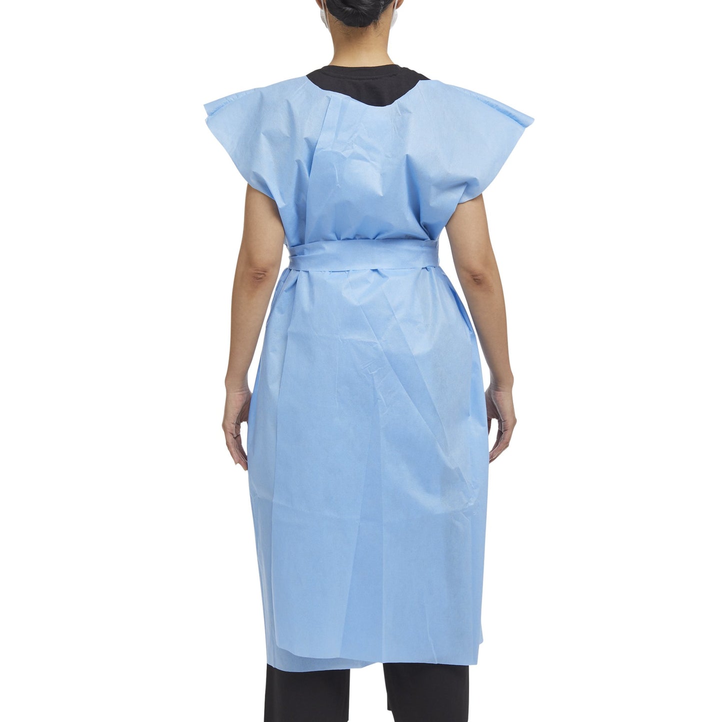 GOWN EXAM XL BLU50/CS SEWN SHOULDER