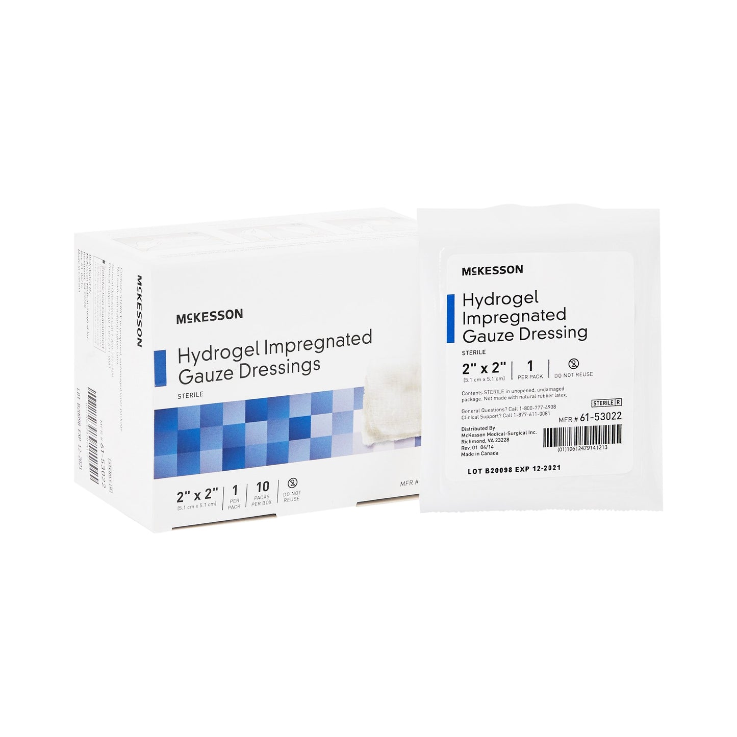 DRESSING, HYDROGEL IMPREG GAUZE 2"X2"