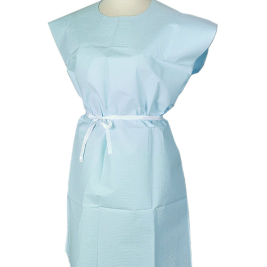 GOWN, PATIENT TISSUE BLU 30"X42"