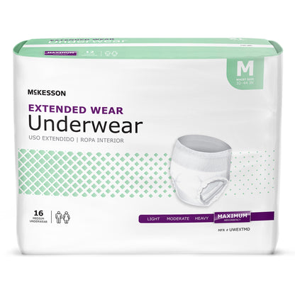 UNDERWEAR, EXTENDED WEAR MED 32-44