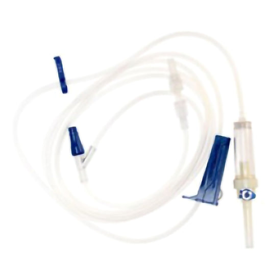 ADMIN SET, IV W/1CLAVE ML LL SLIDE CLAMP 102"
