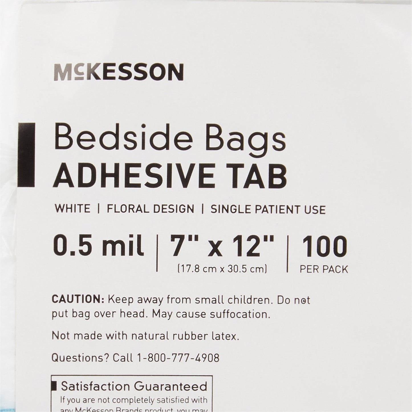 BAG, BEDSIDE POLY LF W/PRNT