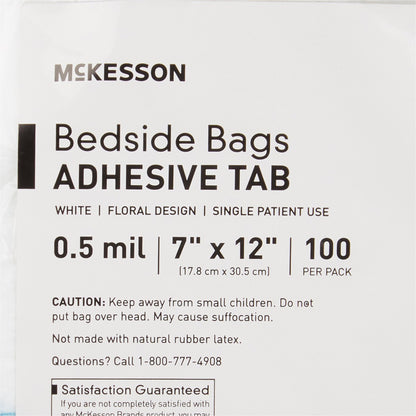 BAG, BEDSIDE POLY LF W/PRNT