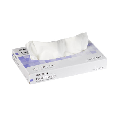TISSUE, FACIAL BEDSIDE BOX 2PLY WHT 5.7"X7.0"