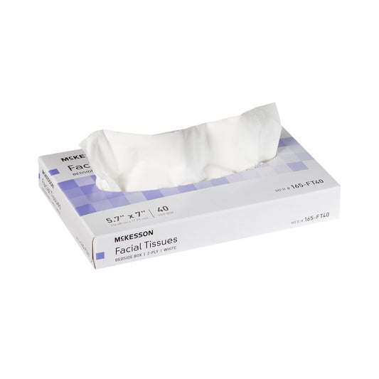 TISSUE, FACIAL BEDSIDE BOX 2PLY WHT 5.7"X7.0"