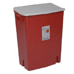 CONTAINER, SHARPS RED 30GL W/LID